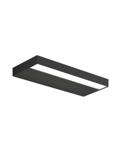 Rossini Betty BTT002N lampada da parete moderna in alluminio nero biemissione