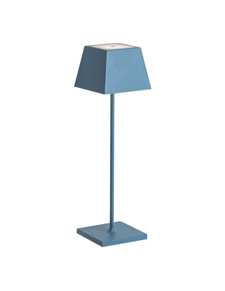 Lampada Siesta Rossini SIE00BLU, lampade da tavolo ristorante ricaricabili, lampada led tavolo ristorante