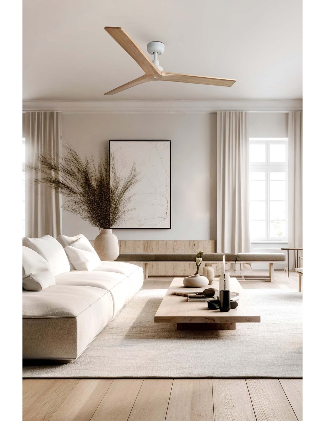 Faro Klim m 34280 ventilatore bianco 3 pale senza luce