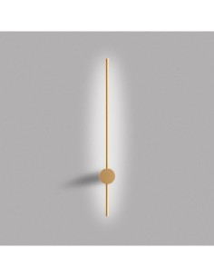 Gea Luce Enila A lampada da parete oro spazzolato