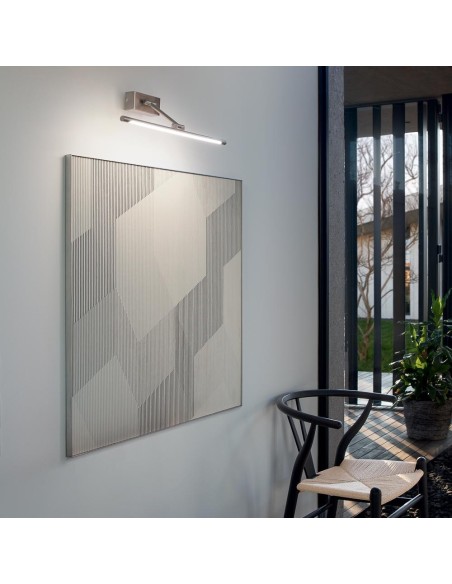 Gea Luce Gap460n, applique murale nickelée
