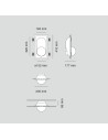 9010 Segno Small 2523A applique parete da incasso
