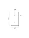 9010 8914B Flatti double plafoniera in gesso