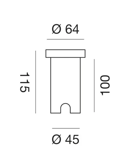 Gea luce GES220C incasso calpestabile da terra per esterni