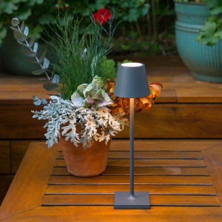Poldina micro grigio scuro ricaricabile IP65