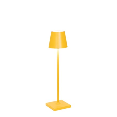 Poldina micro ocra lampada ricaricabile da tavolo