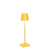 Poldina micro ocra lampada ricaricabile da tavolo