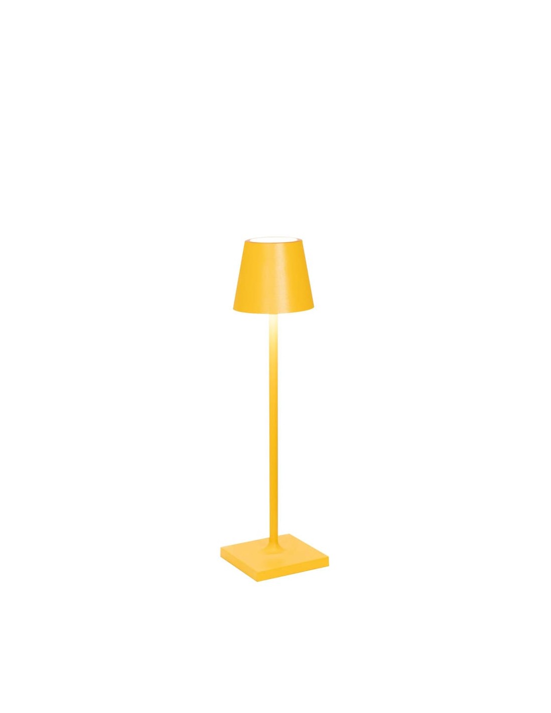 Poldina micro ocra lampada ricaricabile da tavolo