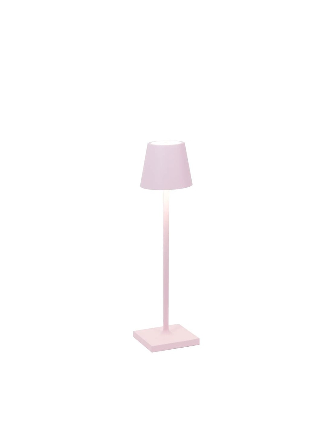 Poldina micro rosa lampada ricaricabile da tavolo