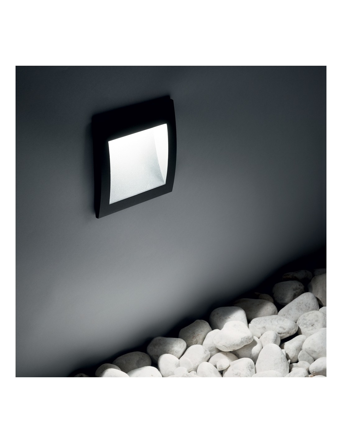 Ideal Lux Wire 255514 antracite segnapasso da parete per esterno