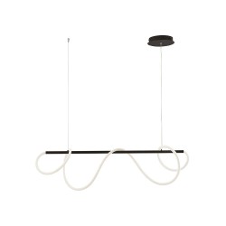 Lustre moderne à LED noir Rossini String STI002N