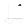 Lustre moderne à LED noir Rossini String STI002N
