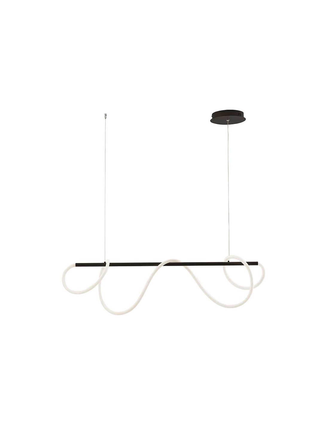 Lustre moderne à LED noir Rossini String STI002N