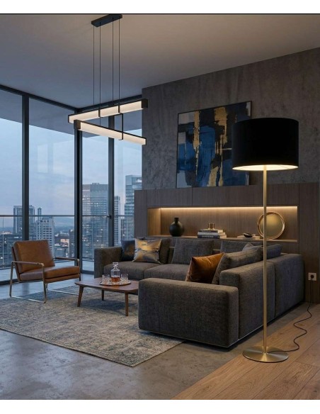 Ideal Lux Set Up Mpt1 lampade da terra per salotto, piantane da salotto design, lampada da terra salotto design