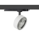 Rossini Hole HOL001B proiettore da binario trifase LED struttura nera finitura bianco