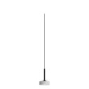 Rossini Hole HOL007B sospensione per binario trifase LED struttura nera finitura bianco