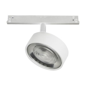Rossini Hole YAK207B proiettore per binario Yaki Evo 48V LED struttura bianca finitura bianco