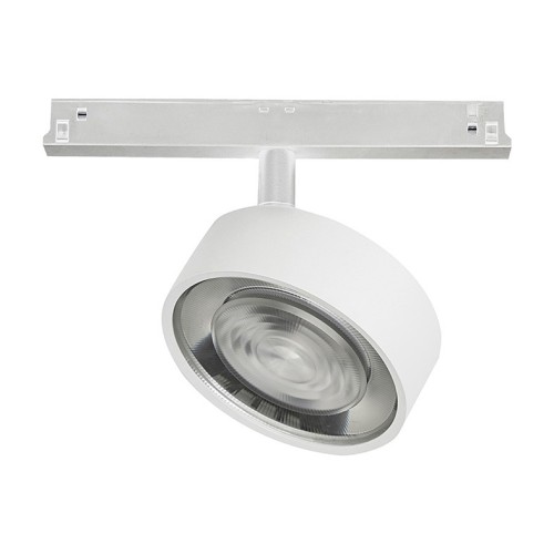Rossini Hole YAK207B proiettore per binario Yaki Evo 48V LED struttura bianca finitura bianco