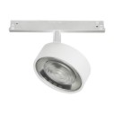 Rossini Hole YAK207B proiettore per binario Yaki Evo 48V LED struttura bianca finitura bianco