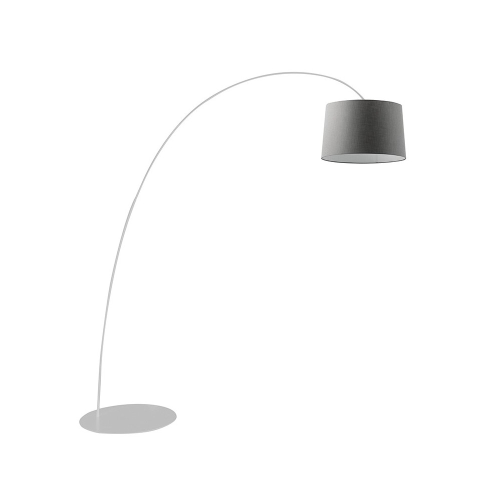 Rossini Vivien VIV108 lampada da terra ad arco paralume conico Antracite