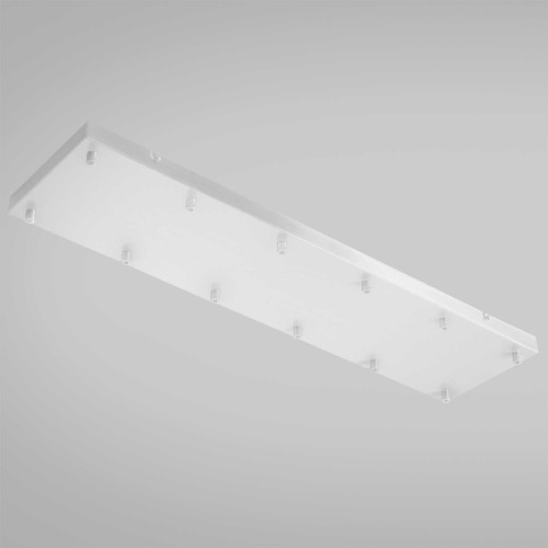 Gea Luce Ofelia mini B R12 rosone rettangolare a 12 uscite bianco