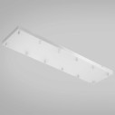 Gea Luce Ofelia mini B R12 rosone rettangolare a 12 uscite bianco