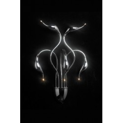 Illuminati Meta Swan da parete 5 luci