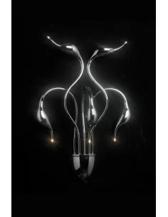 Illuminati Meta Swan da parete 5 luci