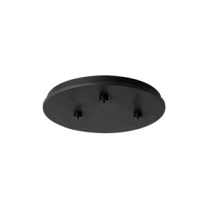 Rossini ROS108 rosone tondo 3 elementi Ø450 mm nero