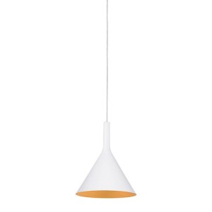 Rossini Asia ASI102 lampada a sospensione E14 cavo 5 m bianco-oro satinato