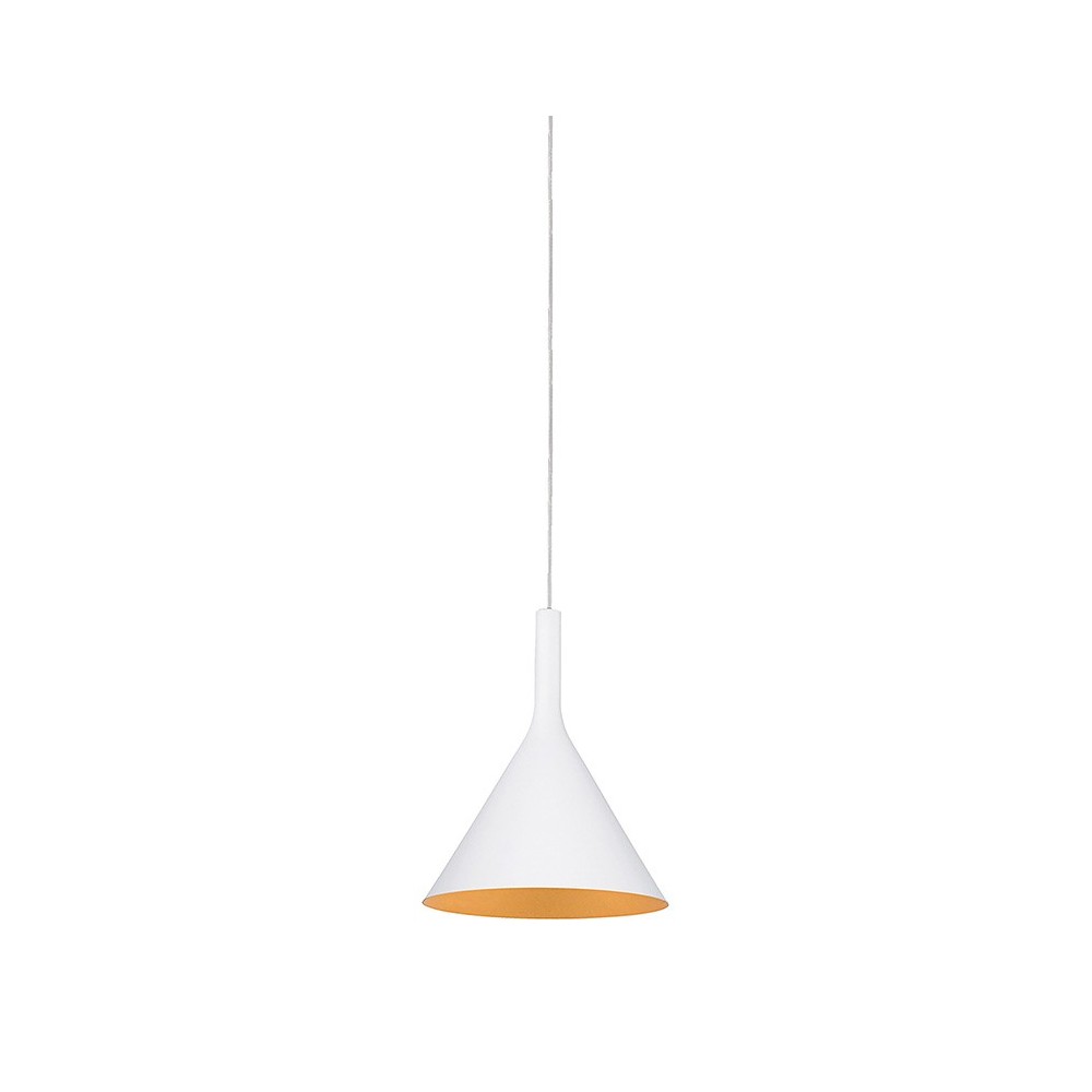 Rossini Asia ASI102 lampada a sospensione E14 cavo 5 m bianco-oro satinato