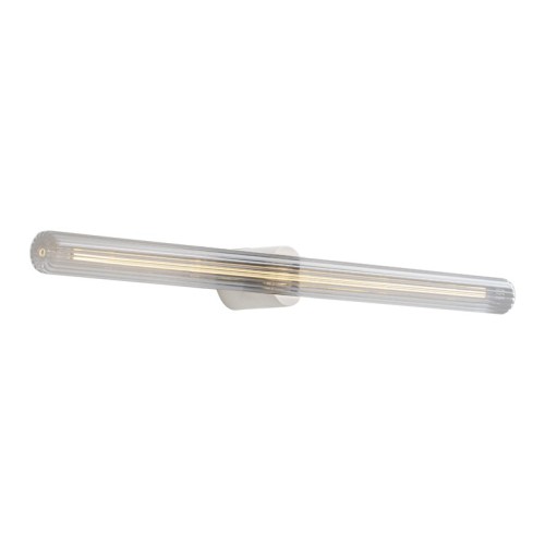Rossini Potter POT003 applique da bagno con lampadina S14D rigata IP44 bianco