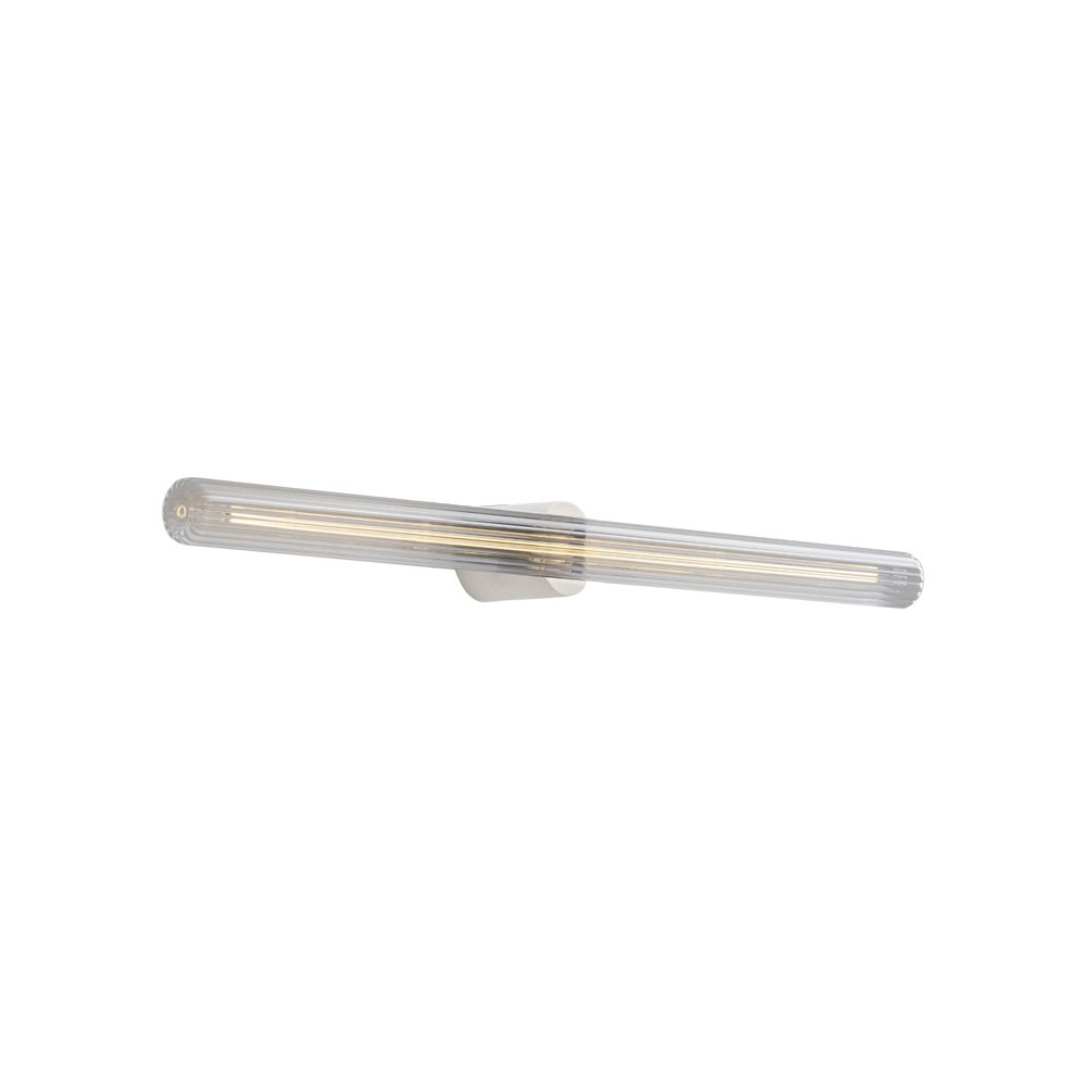 Rossini Potter POT003 applique da bagno con lampadina S14D rigata IP44 bianco