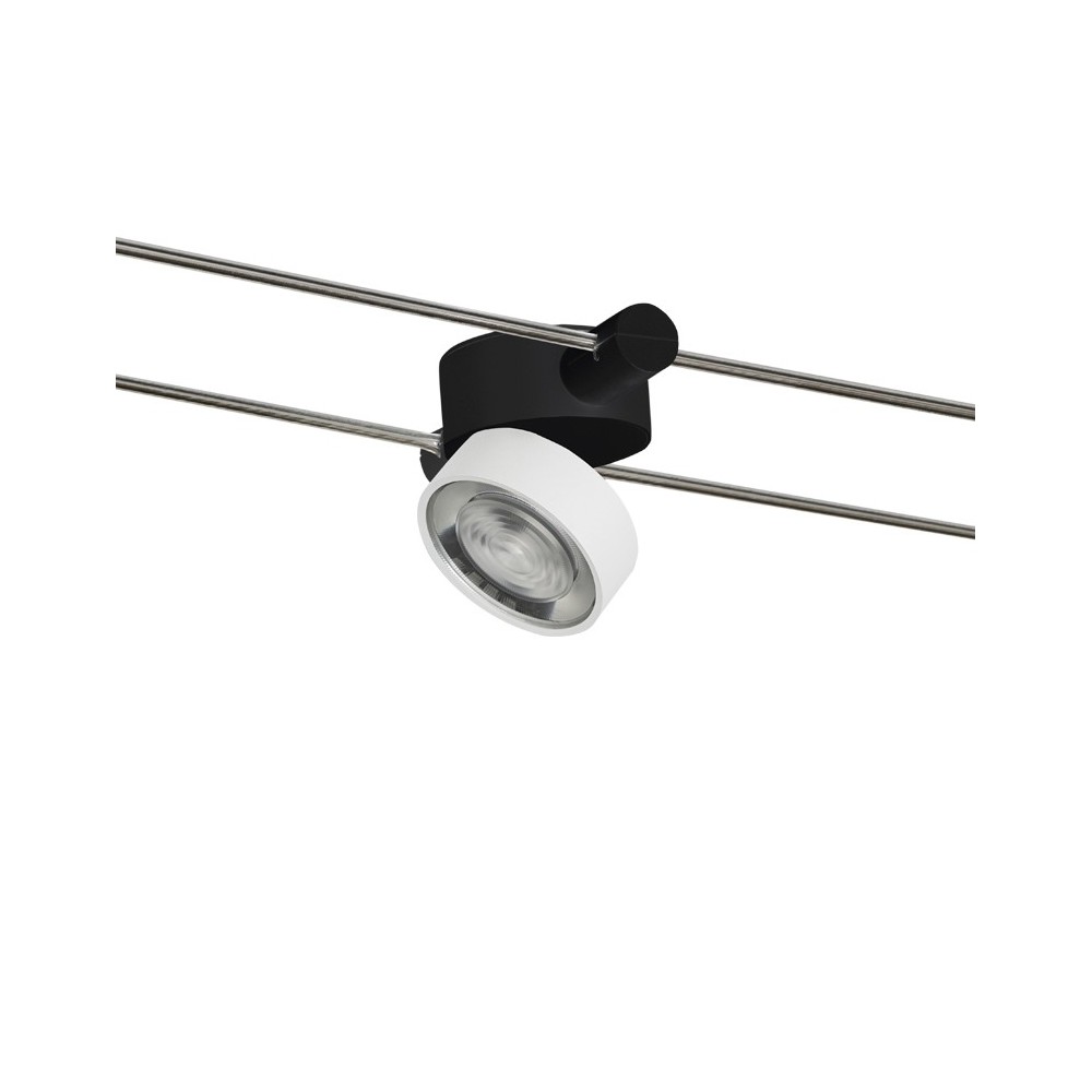 Rossini Wire WIR018 faretto LED per sistema a tesata con struttura nera 13W bianco