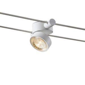 Rossini Wire WIR118 faretto LED per sistema a tesata con struttura bianca 13W bianco
