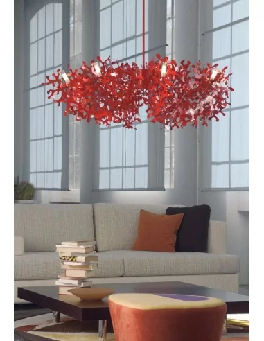 Lumen Center Supercoral 8L lampadario soggiorno