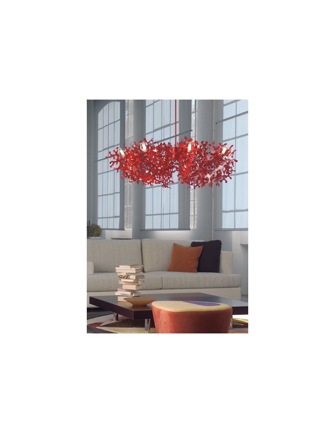 Lumen Center Supercoral 8L lampadario soggiorno