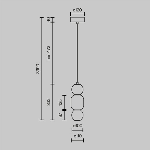 Maytoni Drop sospensione LED MOD273PL-L16CH3K immagine 5