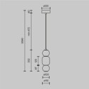 Maytoni Drop sospensione LED MOD273PL-L16CH3K immagine 5