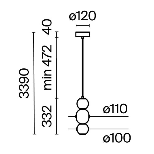 Maytoni Drop sospensione LED MOD273PL-L16CH3K immagine 6