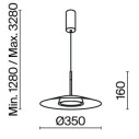 Maytoni El sospensione LED MOD041PL-L15B3K1 immagine 7