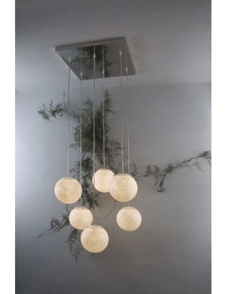 In-Es Artdesign Sei Lune lampada a sospensione a 6 luci