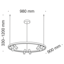 Maytoni Satellite sospensione LED MOD102PL-L42B immagine 4