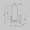 Maytoni Fortano applique MOD089WL-01BS immagine 3