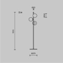 Maytoni Nostalgia lampada da terra MOD048FL-03G immagine 4