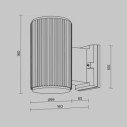 Maytoni Rando applique da esterno O419WL-01B immagine 3