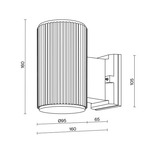 Maytoni Rando applique da esterno O419WL-01B immagine 4