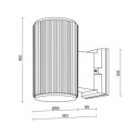 Maytoni Rando applique da esterno O419WL-01B immagine 4