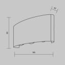 Maytoni Strato applique da esterno LED O417WL-L6B3K immagine 4