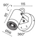 Maytoni Scope applique da esterno O025WL-01B immagine 4